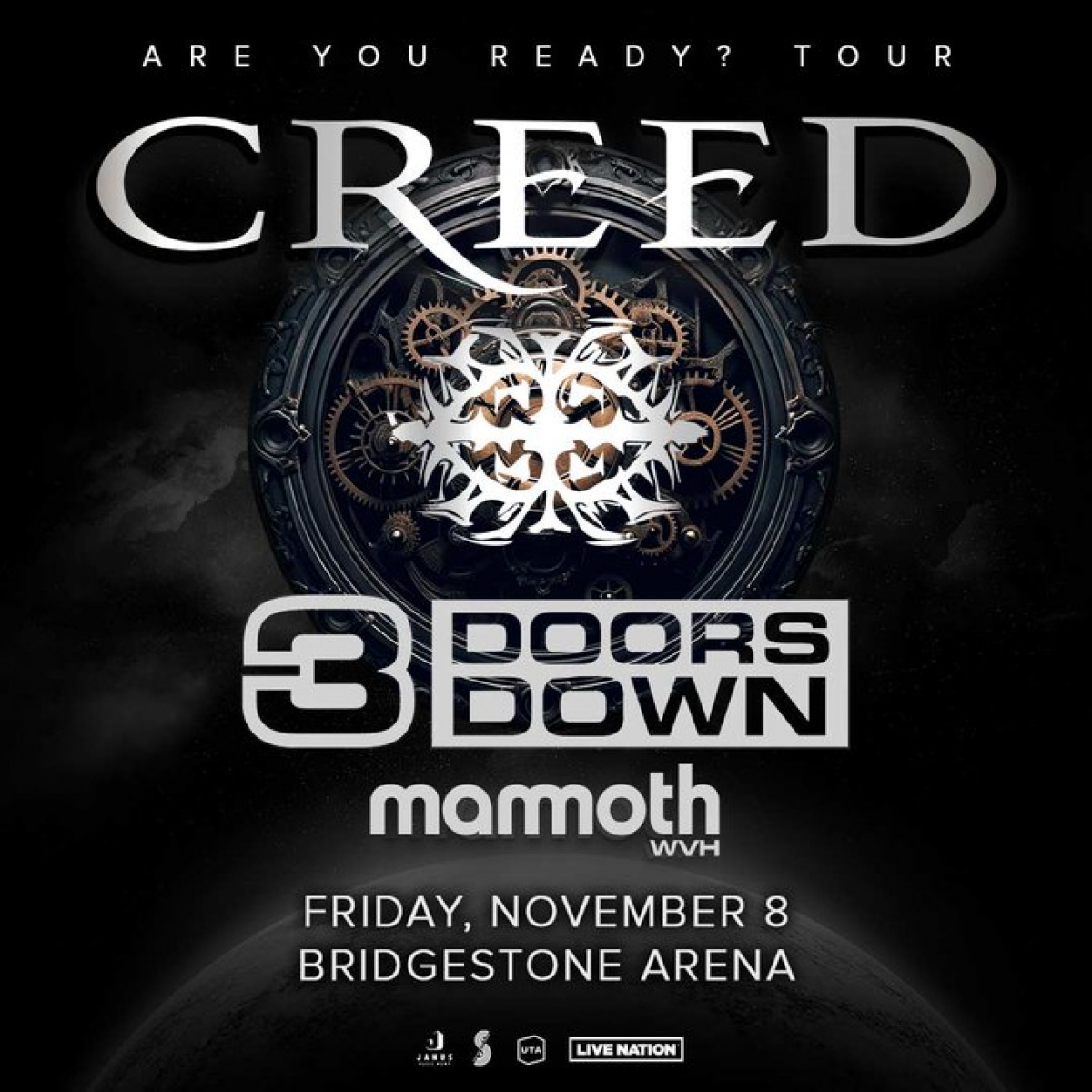 Creed at Bridgestone Arena- Register to Win